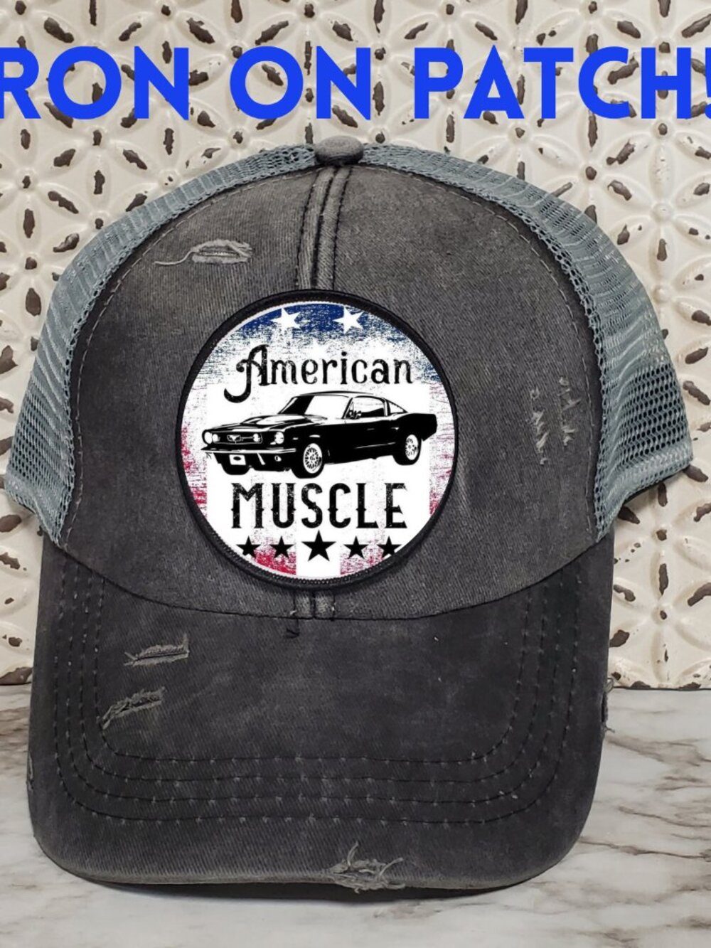 Muscle Car Iron on Patch